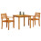 Berkfield Garden Dining Set 3 pcs Brown Solid Acacia Wood 3
