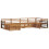 Berkfield Outdoor Sofa Set 6 pcs Natural 2