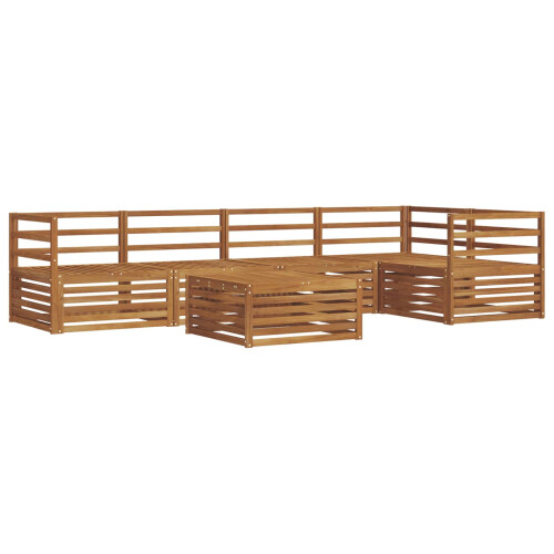 Berkfield Outdoor Sofa Set 6 pcs Natural 1