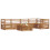 Berkfield Outdoor Sofa Set 6 pcs Natural 3