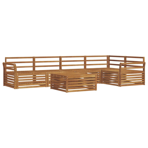 Berkfield Outdoor Sofa Set 6 pcs Natural 1