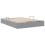 Berkfield Storage Bed with Headboard Light Grey 135 x 190 cm Fabric 5