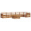 Berkfield Outdoor Sofa Set 7 pcs Natural 2