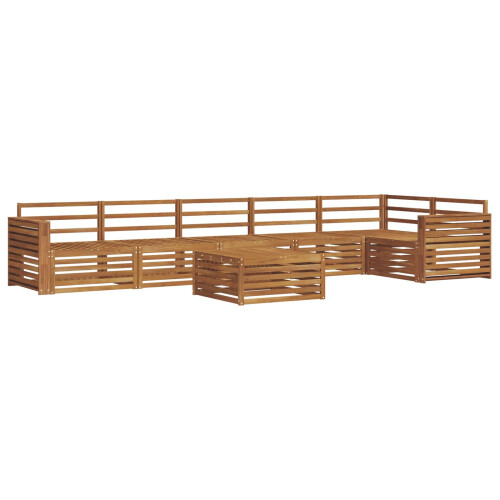 Berkfield Outdoor Sofa Set 7 pcs Natural 1