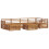 Berkfield Outdoor Sofa Set 7 pcs Natural Solid Acacia Wood 2