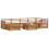 Berkfield Outdoor Sofa Set 7 pcs Natural Solid Acacia Wood 3