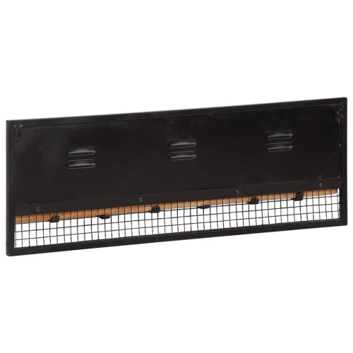 Berkfield Wall-mounted Coat Rack 90x11x30 cm Solid Wood Mango 2
