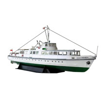 Paper Model 1/100 Scale Polish Lilla Weneda Ferry DIY 3D Paper Boat Model Kit for Collectors