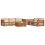 Berkfield Outdoor Sofa Set 6 pcs Natural Solid Acacia Wood 3