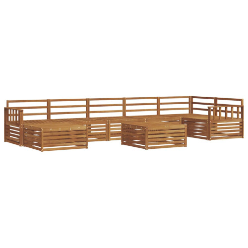 Berkfield Outdoor Sofa Set 8 pcs Natural 1