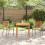 Berkfield Garden Dining Set 3 pcs Grey Solid Acacia Wood 4