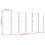 Berkfield 6-Panel Room Divider Dark Blue 420x180 cm 8