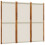 Berkfield 3-Panel Room Divider Light Grey 210x180 cm 2
