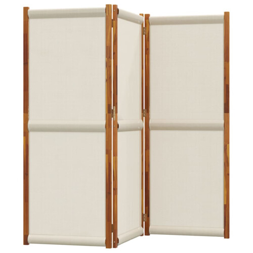 Berkfield 3-Panel Room Divider Light Grey 210x180 cm 2