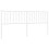 Berkfield Metal Replace Headboard White 180 cm 2