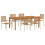 Berkfield Garden Dining Set 7 pcs Beige Solid Acacia Wood 2