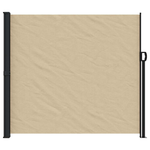Berkfield Retractable Side Awning Beige 180x500 cm 2