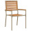 Berkfield Garden Dining Set 9 pcs Beige Solid Acacia Wood 5