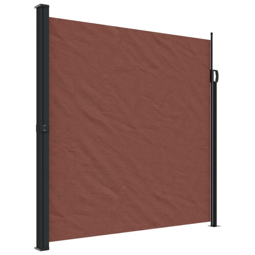 Berkfield Retractable Side Awning Brown 200x500 cm 1