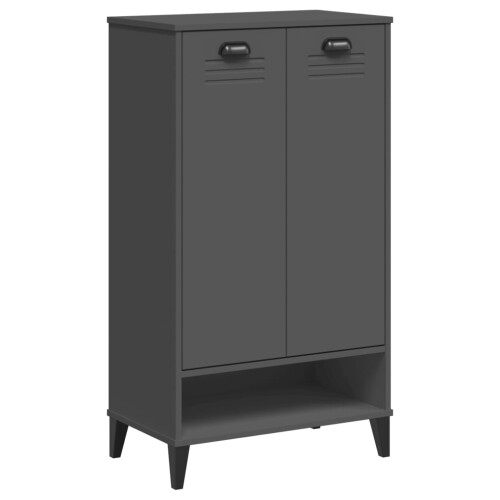Berkfield Shoe Cabinet VIKEN Anthracite Grey Engineered Wood 1