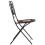 Berkfield Bistro Chairs Foldable 2 pcs Terracotta and White Ceramic 6