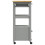 Berkfield Kitchen Trolley MONZA 48x40x88.5 cm Solid Wood Pine 6