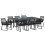 Berkfield Garden Dining Set 9 pcs Black Poly Rattan 3