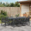 Berkfield Garden Dining Set 9 pcs Black Poly Rattan 4