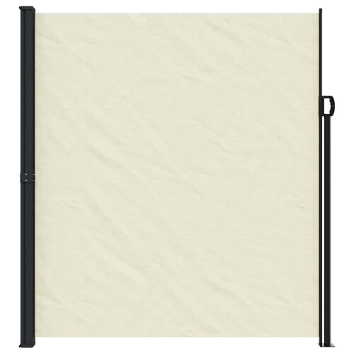 Berkfield Retractable Side Awning Cream 220x500 cm 2