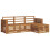 Berkfield Outdoor Sofa Set 4 pcs Natural 2