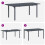 Berkfield Garden Dining Set 9 pcs Black Poly Rattan 6