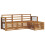 Berkfield Sofa Sets 4 pcs Natural Solid Acacia Wood 2