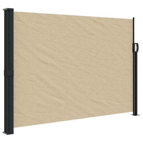 Berkfield Retractable Side Awning Beige 140x600 cm 1