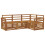 Berkfield Sofa Sets 4 pcs Natural Solid Acacia Wood 2
