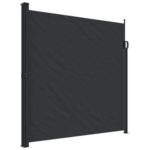 Berkfield Retractable Side Awning Black 200x500 cm 1
