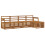 Berkfield Outdoor Sofa Set 5 pcs Natural 2