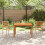 Berkfield Garden Dining Set 3 pcs Beige Solid Acacia Wood 4