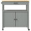 Berkfield Kitchen Trolley MONZA 84x40x88.5 cm Solid Wood Pine 5