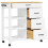 Berkfield Kitchen Trolley MONZA 84x40x88.5 cm Solid Wood Pine 4