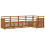 Berkfield Sectional Sofa Set 5 pcs Natural Solid Acacia Wood 2