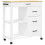 Berkfield Kitchen Trolley MONZA 84x40x88.5 cm Solid Wood Pine 2