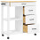 Berkfield Kitchen Trolley MONZA 84x40x88.5 cm Solid Wood Pine 4