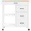Berkfield Kitchen Trolley MONZA 84x40x88.5 cm Solid Wood Pine 5
