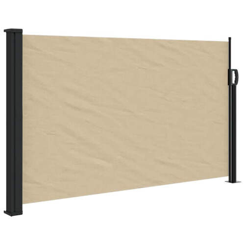 Berkfield Retractable Side Awning Beige 120x600 cm 1