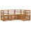 Berkfield Sofa Sets 4 pcs Natural Solid Acacia Wood 2