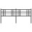 Berkfield Metal Replace Headboard Black 200cm 4