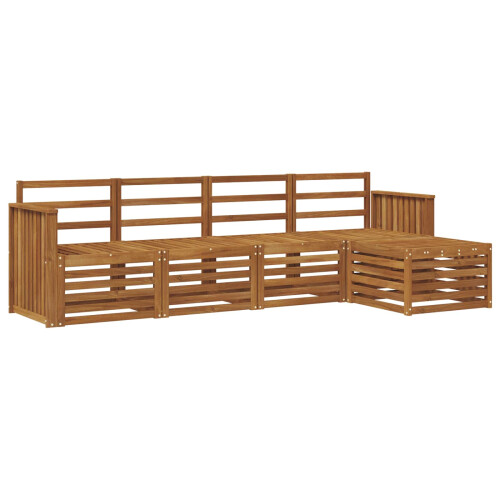 Berkfield Outdoor Sofa Set 5 pcs Natural 1