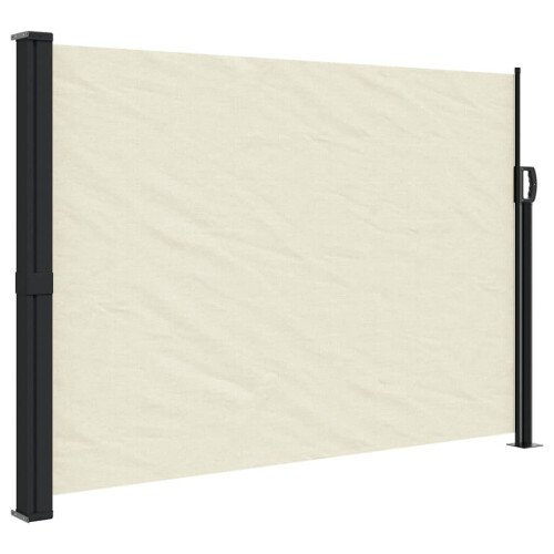 Berkfield Retractable Side Awning Cream140x600 cm 1