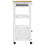 Berkfield Kitchen Trolley MONZA 48x40x88.5 cm Solid Wood Pine 6