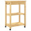 Berkfield Kitchen Trolley MONZA 60x40x88.5 cm Solid Wood Pine 6